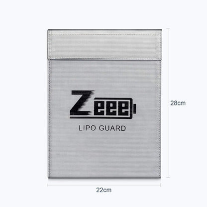 Zeee Lipo Safe Bag – Large Capacity Fireproof & Explosion-Proof Battery Storage Bag for Ebike & RC Parts