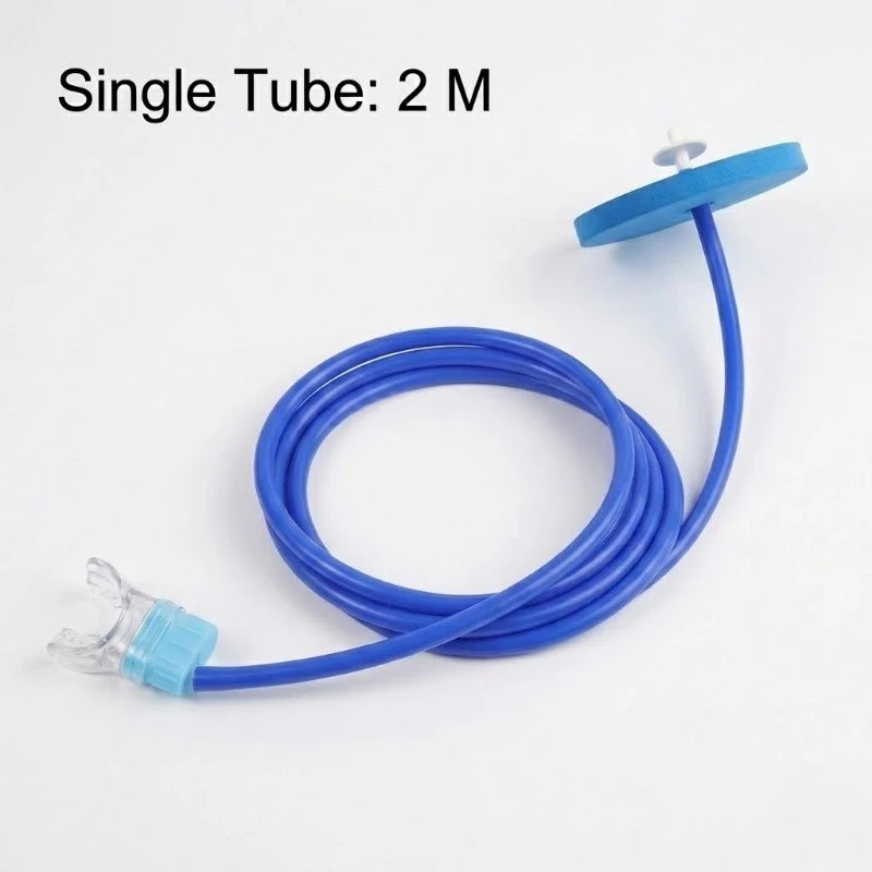 Full Dry Snorkel Breathing Tube - Foldable Anti-Choking Scuba & Swimming Training Gear (1–4M)