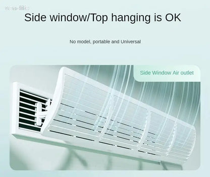 Central AC Air Conditioner Outlet Baffle – Universal Duct Windshield Deflector, Anti-Direct Blowing Grille