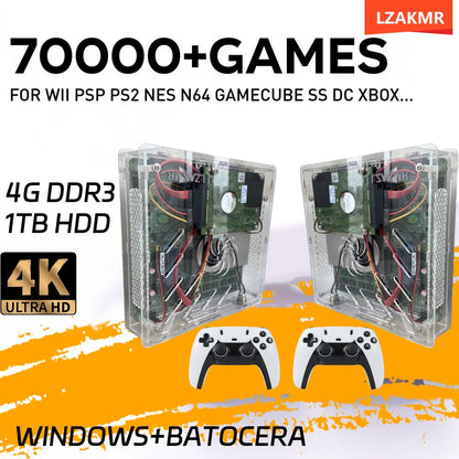 NEW Super Console U7 Plug & Play Retro Game Console – 1TB HDD, 70,000+ Games, Windows 11, 4GB RAM, 60 Emulators (PS2, Wii, PSP, GameCube) for TV Gaming
