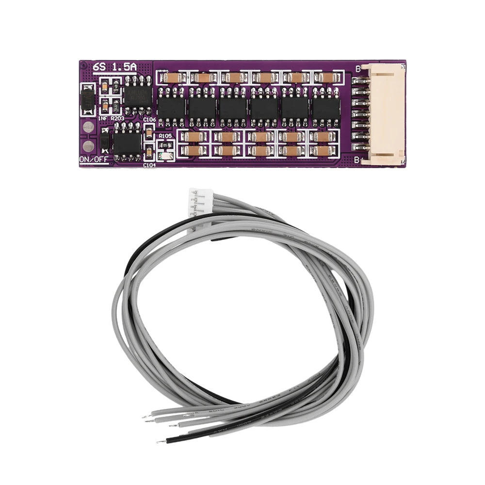 BMS 1.5A Lithium Battery Active Equalizer – 3S to 21S Li-ion, LiFePO4 & LTO Balancer Board with Balance Capacitor