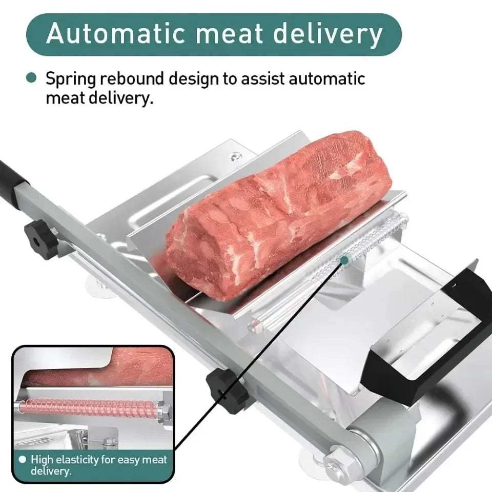 Portable Adjustable Beef & Vegetable Slicer – Household Meat and Frozen Food Cutting Tool