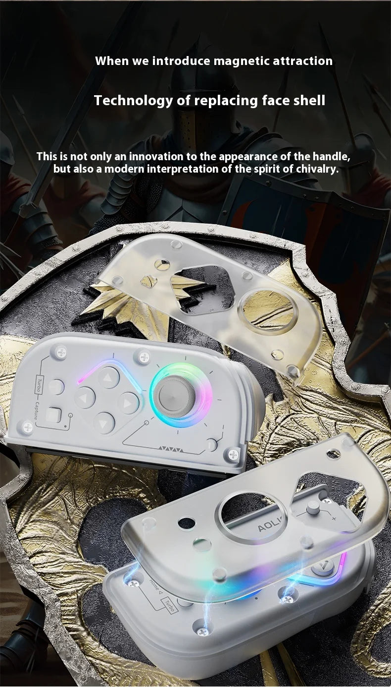 Aolion J20 Knight Wireless Gamepad — Motion-Sensing Custom Joystick for NS Joycon, Left & Right Switch Game Accessories
