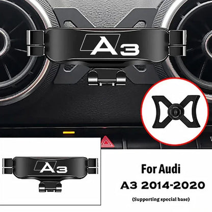 Audi A3 S3 8V Phone Holder - Air Vent Gravity Mount GPS Navigation Stand Car Accessory 2014-2020