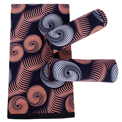 Original African Wax Print Fabric - 100% Cotton Colorful Dutch Ankara Pagne