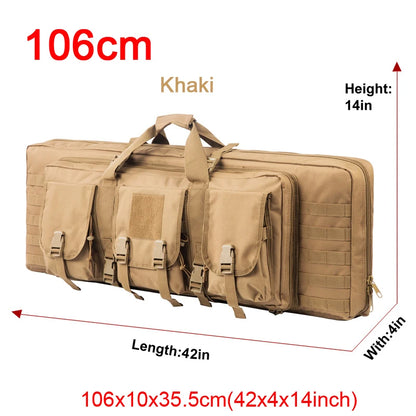 LQARMY Tactical Double Rifle Case – Molle Backpack Gun Holster for Hunting, Sniper & Airsoft (32/38/42/48 inch)