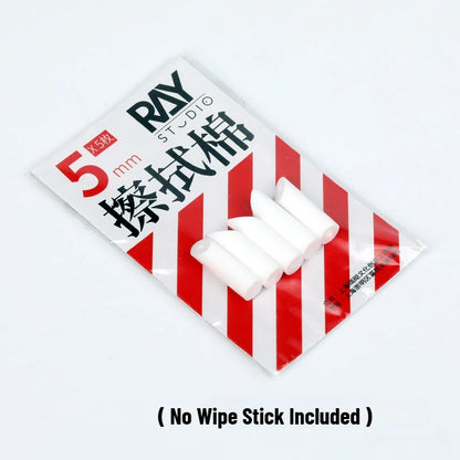 RAY Studio Metal Wiping Stick – Polyester Tip Cleaning Swab for Model Panel Liner Removal, Hobby Detailing & Precision Craft Work