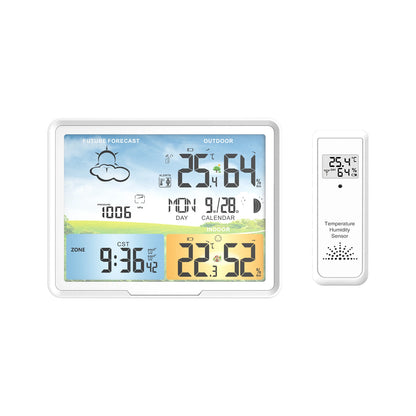 FABISENSE Wireless Weather Station - Indoor & Outdoor Thermometer Hygrometer with Forecast, Barometer, Moon Phase & USB Power
