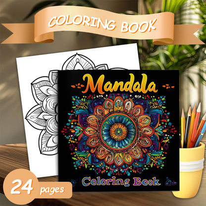 Mandalas Flower Coloring Book for Adults - Stress Relief, Relaxation & Creative Drawing Art Book