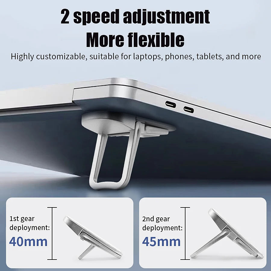 Mini Portable Laptop Stand - Foldable Leg Holder for MacBook, Huawei, Samsung, Xiaomi, Dell, ASUS, HP, and Toshiba Notebooks