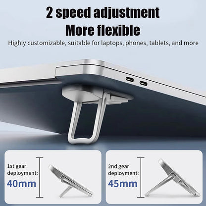 Mini Portable Laptop Stand - Foldable Leg Holder for MacBook, Huawei, Samsung, Xiaomi, Dell, ASUS, HP, and Toshiba Notebooks