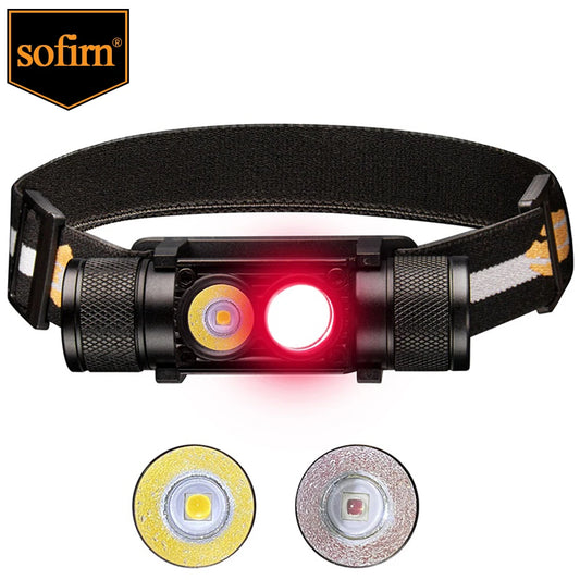 H25LR Rechargeable LED Headlamp – High CRI, Lightweight, Bright White & 660nm Deep Red Light Flashlight