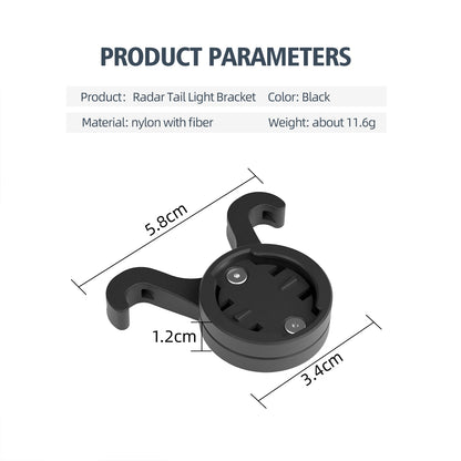 CYCLAMI S11 Bicycle Saddle Lamp Mount — Bike Taillight Seatpost Holder Bracket for Garmin Radar RT510, RTL515, RVR315, L308, L508, TL30