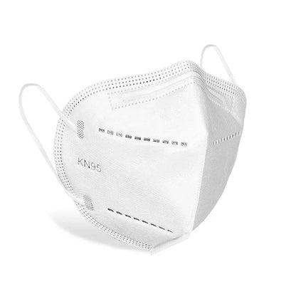 50/100PCS Adult KN95 Masks – Black & White, 5-Layer Dustproof Face Mask with Breathable Design & Adjustable Nose Bridge