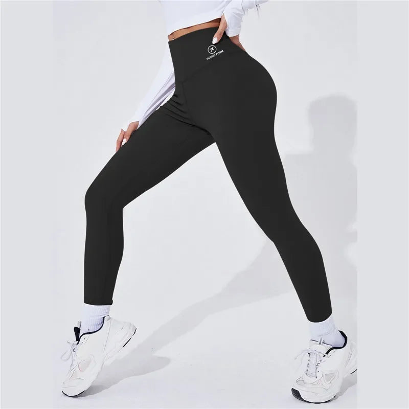 High Waist Thermal Yoga Leggings for Women – Butt Lifting Push-Up Sports Tights for Running, Gym & Fitness Wear