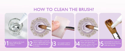 Kolinsky Acrylic Nail Brush — 100% Pure Metal Handle, Sizes 2-18 High-Quality Nail Tool