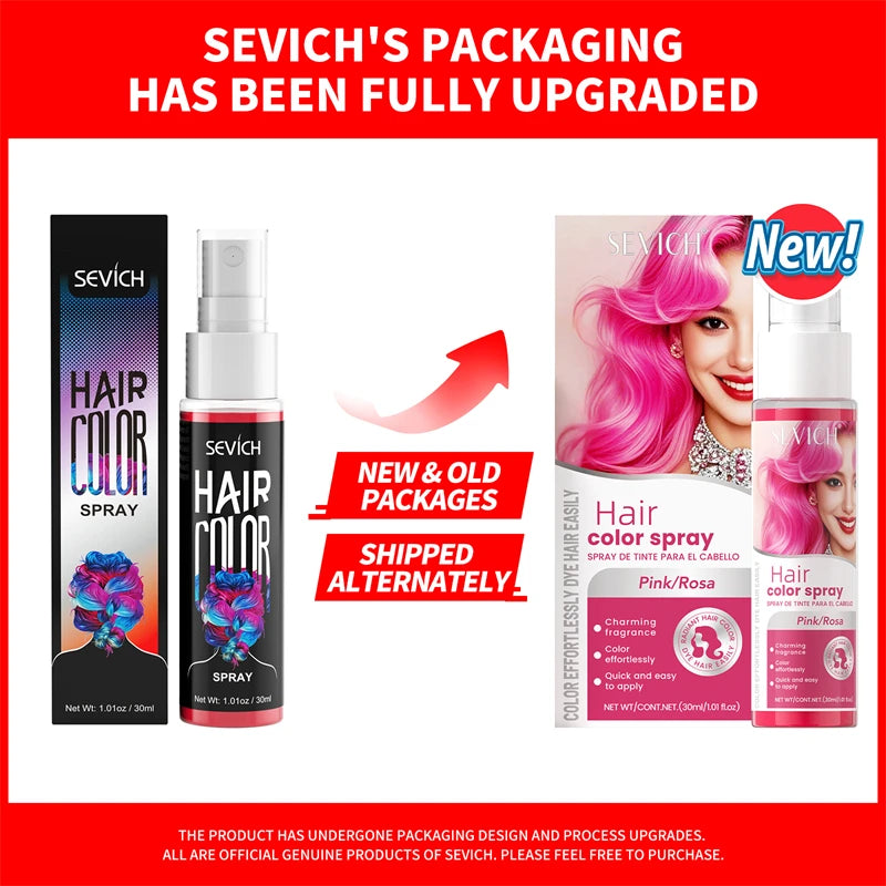 Temporary Hair Color Spray – 30ml DIY Hair Dye for Halloween, Parties & Instant Styling