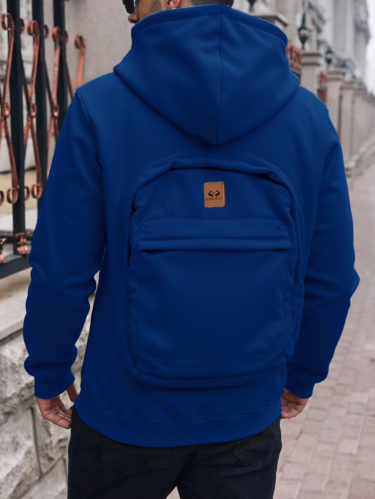 Autumn/Winter Loose Cotton Hoodie – Unisex Casual American Fashion Backpack Style