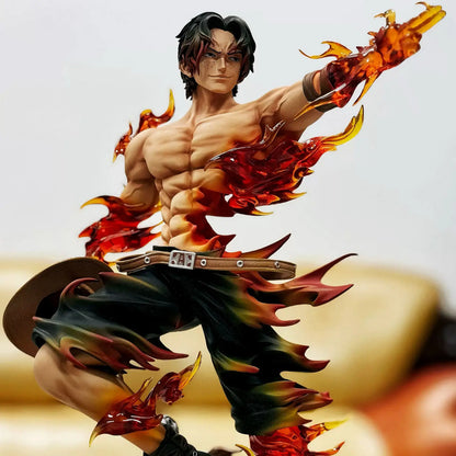 One Piece Ace Anime Figure — Portgas D. Ace PVC Action Statue, Collectible Desk Decoration Toy, Birthday Gift