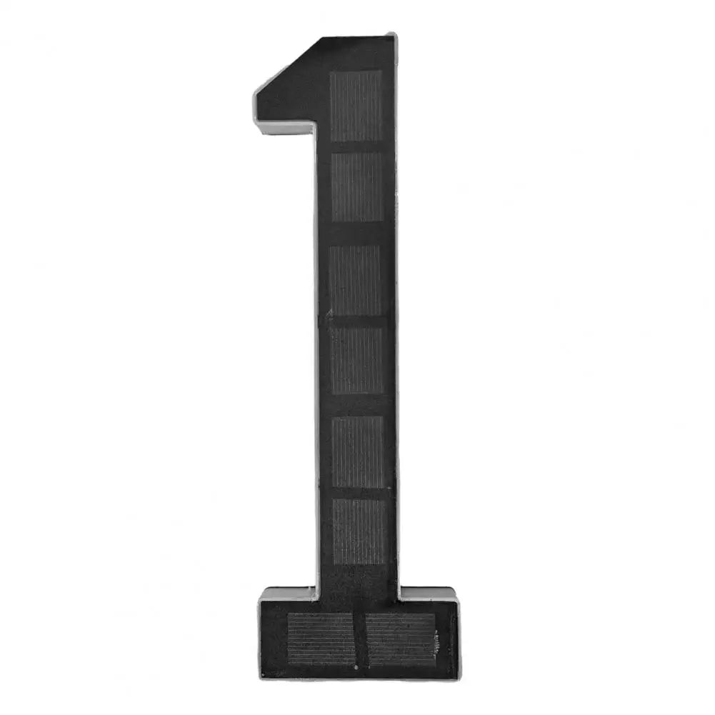9-Inch Solar House Number Sign - LED Backlit Waterproof Address Plaque with Auto On/Off & No-Drill Installation
