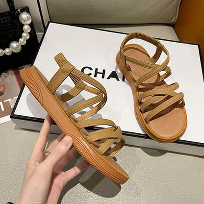 Women’s Classic Ankle Strap Sandals – Flat Soft Sole Summer Shoes, Casual Sandalias Mujer