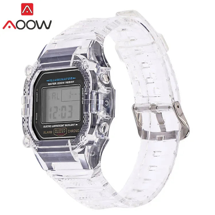Transparent TPU Resin Watch Band and Bezel Kit for Casio G-SHOCK DW-5600 GW-M5610 GLS-5600 - Protective Replacement Strap and Case Set