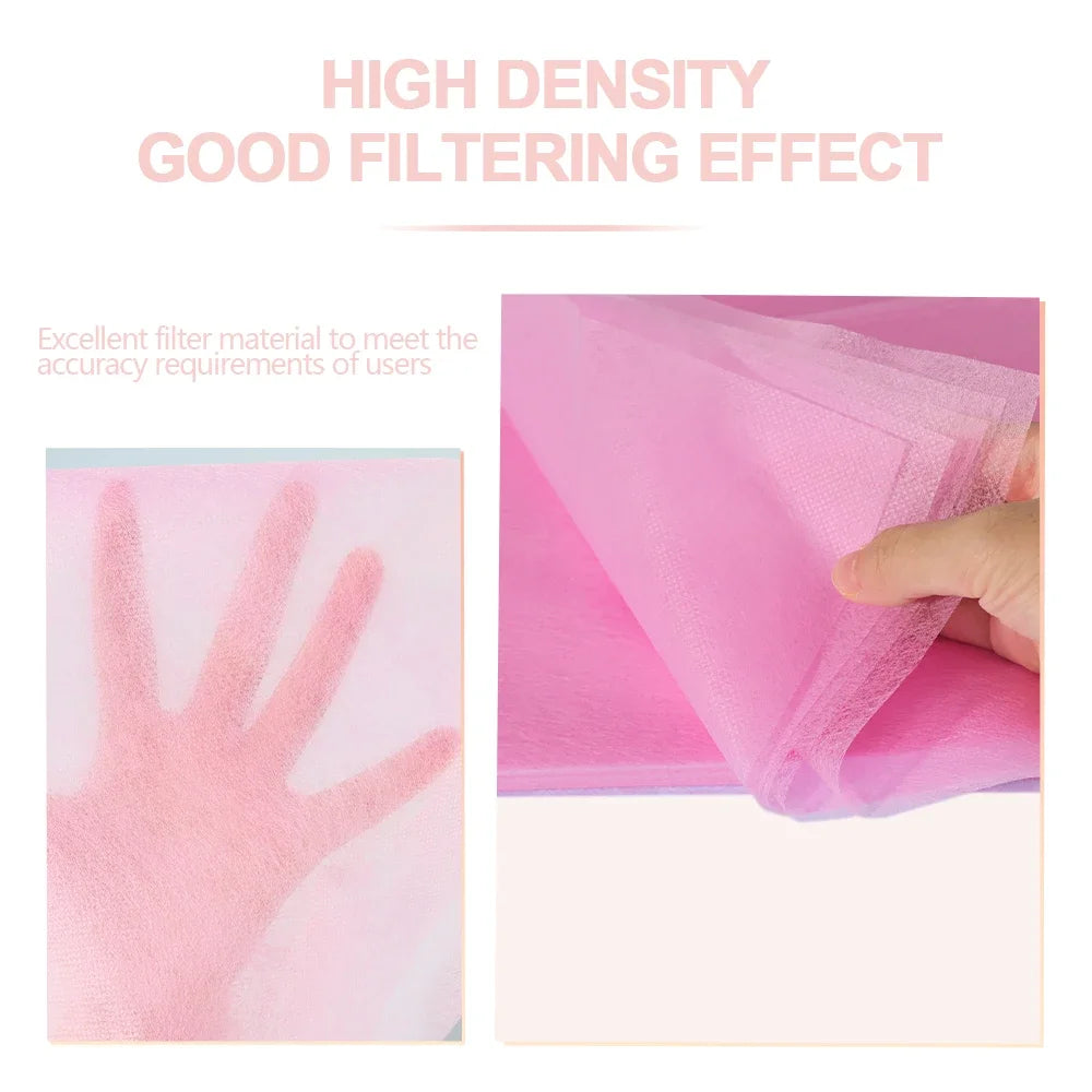Nail Art Vacuum Dust Collector Filters - 100Pcs Non-Woven Cotton Paper for Manicure Vacuum Cleaners