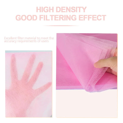 Nail Art Vacuum Dust Collector Filters - 100Pcs Non-Woven Cotton Paper for Manicure Vacuum Cleaners