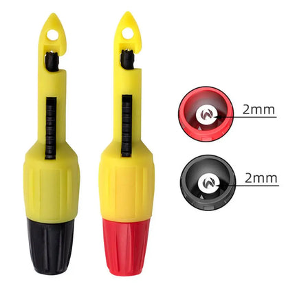 2PCS Insulation Wire Piercing Probes - 2mm/4mm Socket Test Hook Clips for Automotive Repair Testing