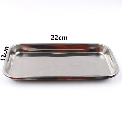 Stainless Steel Cosmetic & Tattoo Storage Tray – Surgical, Dental & Fake Nail Tool Organizer