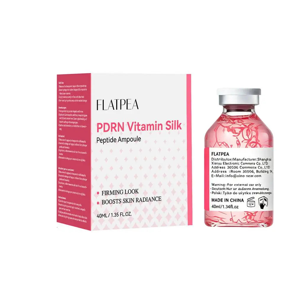 PDRN Vitamin Silk Peptide Ampoule Serum - 30ml Brightening, Hydrating & Firming Facial Serum with Salmon DNA