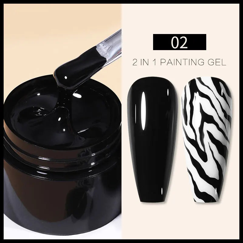BORN PRETTY 5ML Super Silver Metallic Gel Nail Polish - Mirror Chrome Effect, Semi-Permanent Metal Painting Gel for DIY Nails