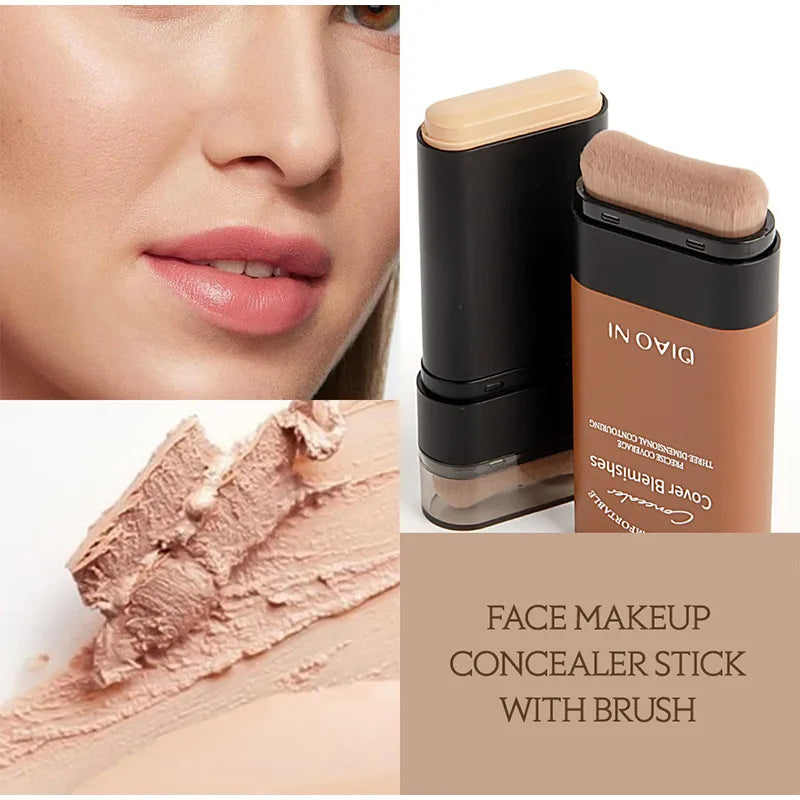 Eraser Foundation Stick – Velvet Moist Long-Lasting Liquid Concealer for Flawless Face Makeup
