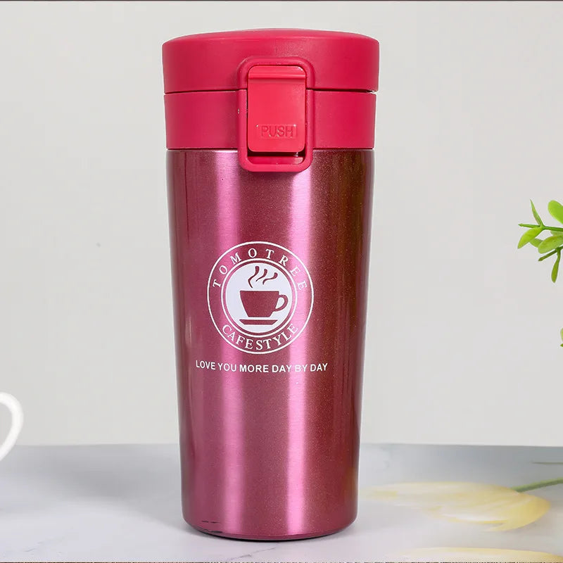 380/510ML Stainless Steel Vacuum Insulated Coffee Cup — Thermal Travel Mug Keeps Drinks Hot & Cold for Car & Outdoor Sports