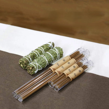 Palo Santo Peruvian Sacred Wood Incense – White Sage & California Cedar Aromatherapy for Indoor Yoga and Relaxation