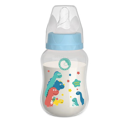Dr.isla 150/240ML Baby PP Bottle – Wide Mouth Newborn Milk Bottle with Handle & BPA Free, Patterned Baby Cup