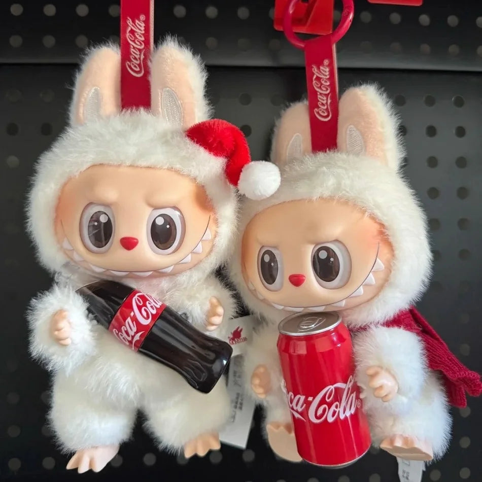 Monster Coca Cola Series Vinyl Doll – Labubu Action Figure Keychain Toy, New Year Surprise Gift for Kids