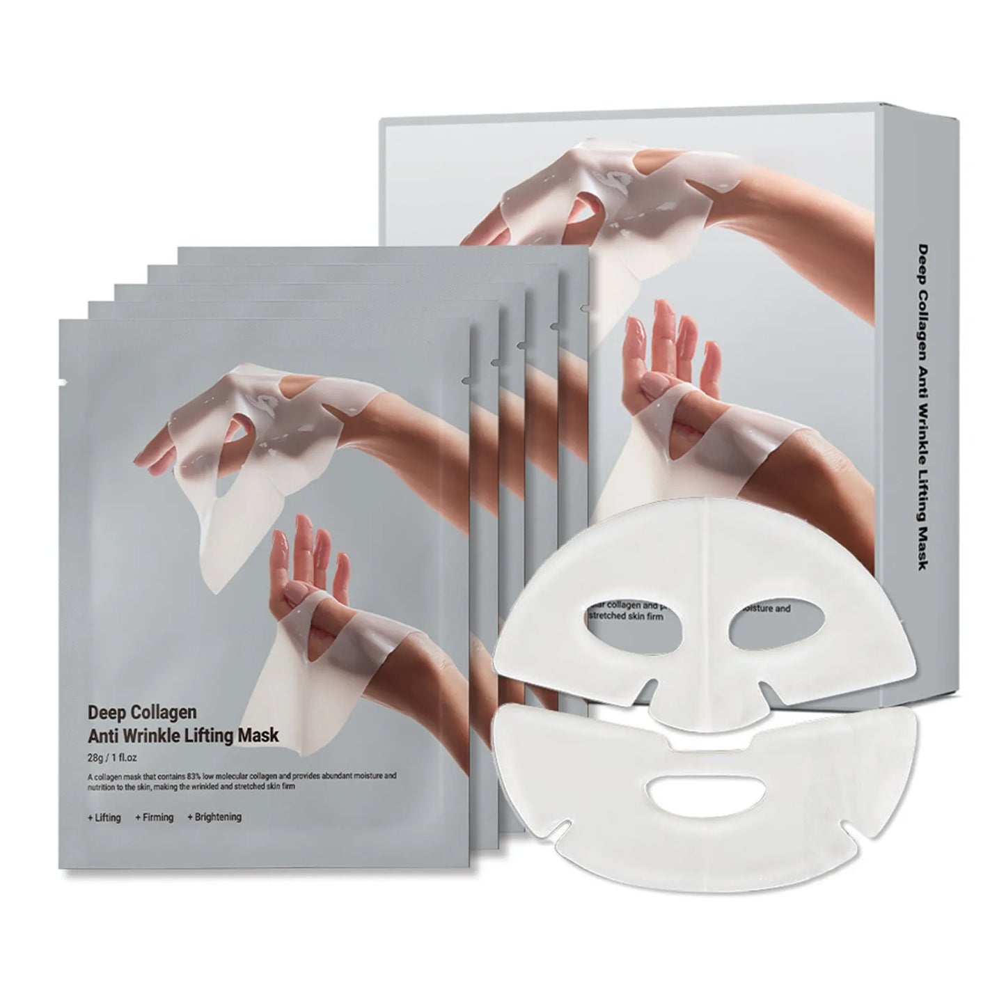 Deep Collagen Overnight Mask – Facial Sheet Mask with Low Molecular Collagen for Firming & Elasticity