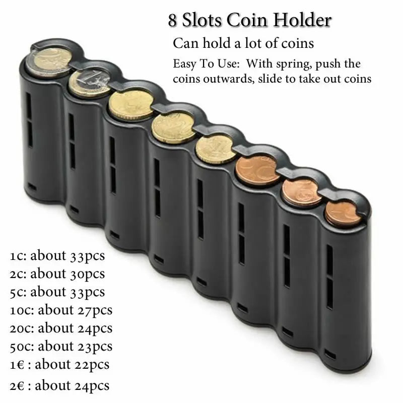 Multi-Pocket Waist Bag – Portable Euro Coin Holder & Money Storage Wallet for Waiters, Drivers & Phones