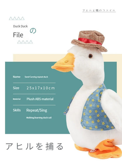 Talking Repeat Duck Plush Toy for Kids – Musical Educational Stuffed Animal Gift for Children