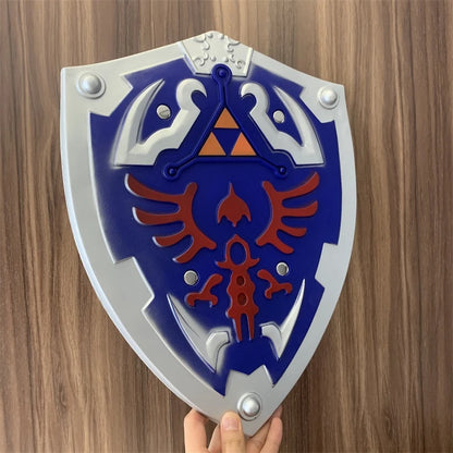 1:1 Breath of the Wild Link Shield – PU Rubber Cosplay Weapon Toy & Halloween Prop