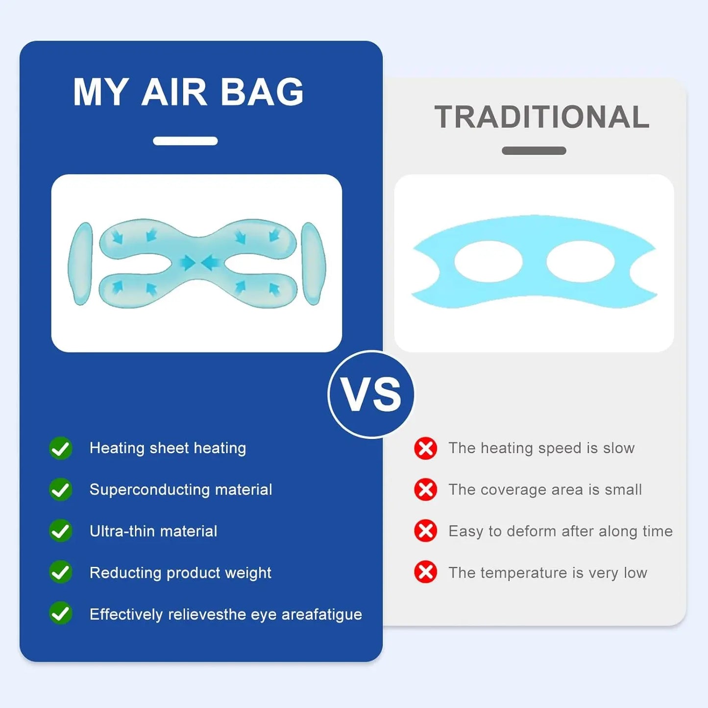 Newest Visible Eye Massager | Smart Airbag Compression Glasses with Bluetooth Music for Better Sleep