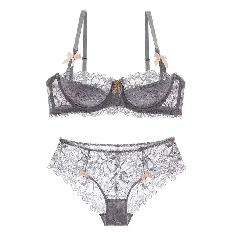 MOYISU French Romantic Lace Bra – Comfortable, Breathable & Sexy Slim Fit Underwear for Women