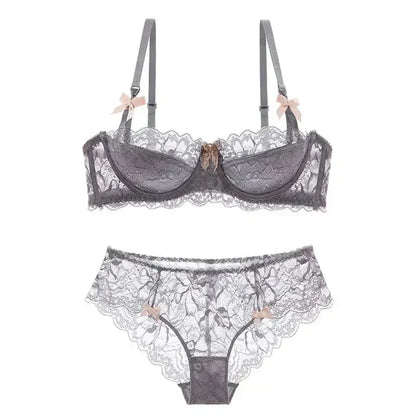 MOYISU French Romantic Lace Bra – Comfortable, Breathable & Sexy Slim Fit Underwear for Women