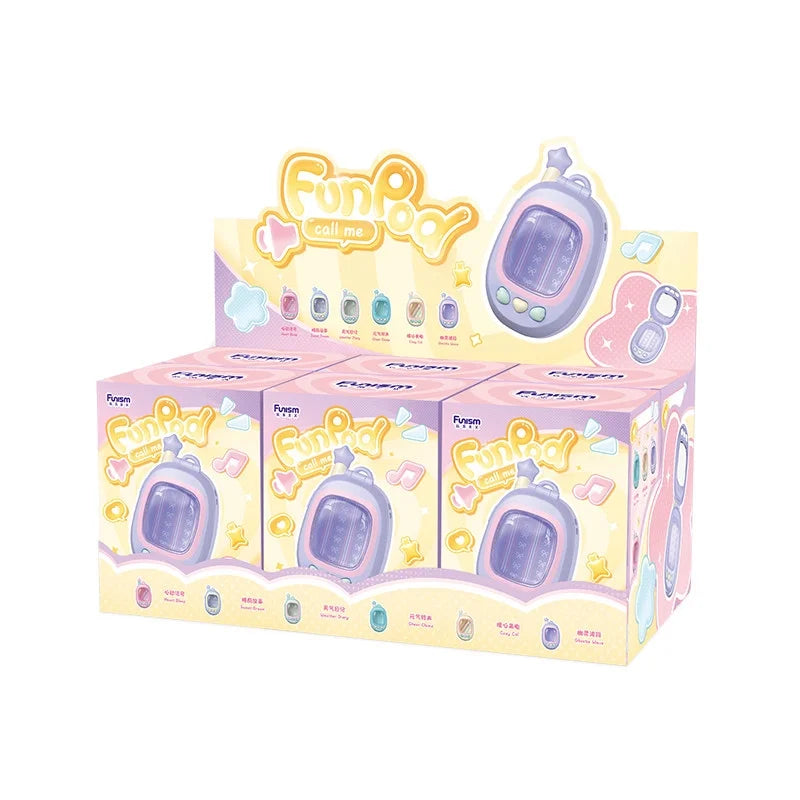 Call Me Series Blind Box Pendant - Mini Bean Storage Case with Light, Cute Collectible Toy and Bag Charm