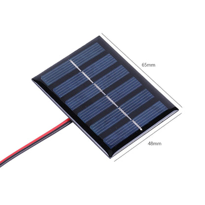 5W Mini Solar Panel 3V-12V - Polysilicon Solar Cell Module for Battery Charging, DIY Projects & Outdoor Devices