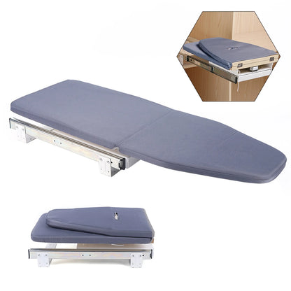 Foldable Cabinet-Mount Ironing Board | Sturdy Metal Frame 80x29.5cm Gray