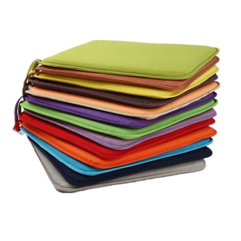 Candy Color Non-Slip Chair Cushion – Soft Seat Pad with Back Support, Fixed Cushion for Home Décor