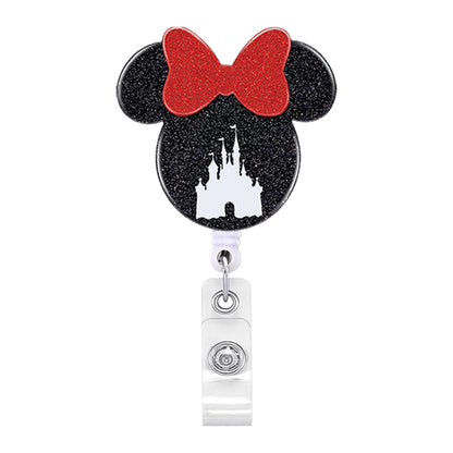 2023 Acrylic Retractable Nurse Badge Reel – Cute Anime Christmas ID Card & Key Holder Lanyard