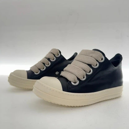 Owens 2025 Sneakers – Women & Men Casual Lace-Up Canvas High-Top Shoes with Thick Sole, Trendy Punk Style
